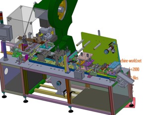 industrial 3D model punch knife packaging machine