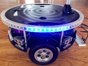 Adafruit DotStar LED strip mount for Parallax Arlo Robot