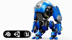NEMO FIGHTER BOT Rigged for Unreal Engine - Unity - MIXAMO