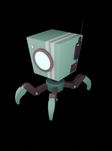 Futuristic 3D Robot Model - Game Ready