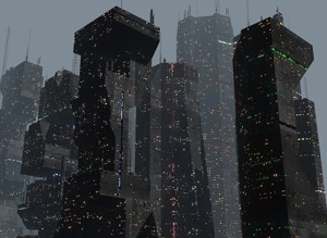 Alien Planet Sci-Fi Fantasy City