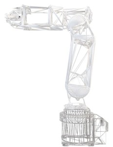 robot arm build like eiffel towe