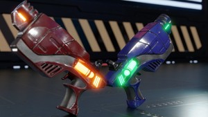SCI-FI Futuristic Guns Pistols TEXTURED GAME READY 3D
