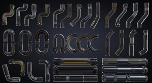 Sci-fi Pipes set