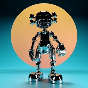 Kaws x Hajime Sorayama  No Future Companion Black Chrome