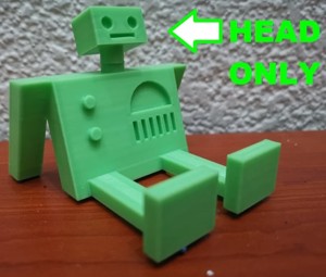 Resting Robot's Head (Looking Up)