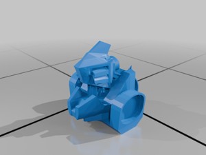robot bust large base
