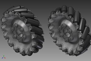 AndyMark Mecanum wheels, ...