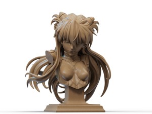 Asuka Bust 3D Print
