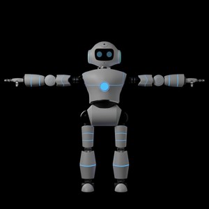 Futuristic Robot High Quality 3D Model