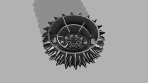 Robot wheel 140mm diameter (OD)