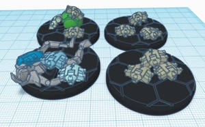Scarab swam on base