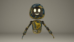 animated little robot