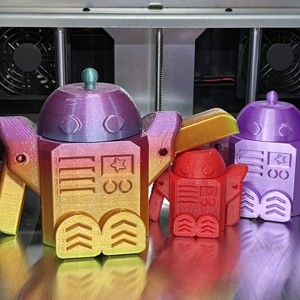 ROBOT STORAGE BOX WITH TWIST LID