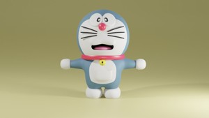 3d doraemon character modeling