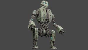 Cool Toon Robot - game ready 