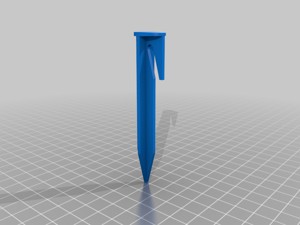 Robotic lawn mower cable wire mounting nails