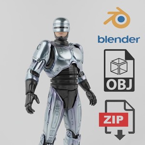Robocop Lowpoly RIgged