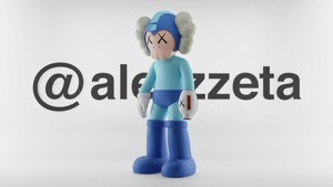 Kaws Megaman Textured