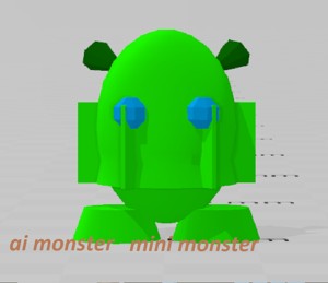 MINI AI MADED MONSTER-ROBOT