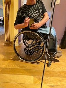 Wheelchair pusher robot