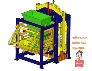 industrial 3D model Brick making machine