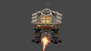 Bipedal military robot