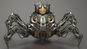 Spider Robot Mech - Rigged and Animated