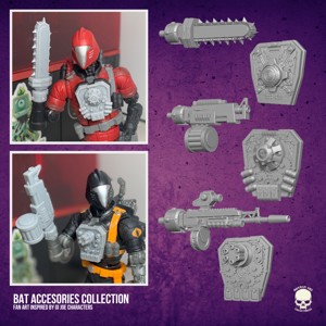 BAT ACCESORIES COLLECTION KIT 3D PRINTABLE FILE FOR ACTION FIGURES