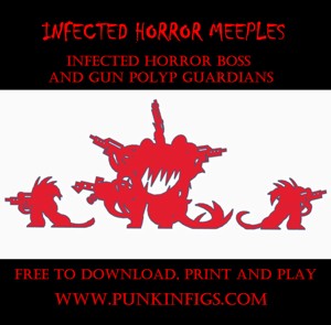 Infected Horror Boss With Gun Polyps Meeples