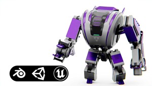 MILITARY DROID FORGE-4 Rigged for Unreal Engine - Unity - MIXAMO