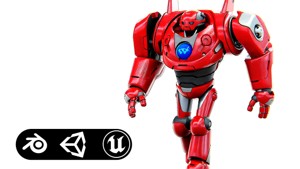 DROID RED DEAMON Rigged for Unreal Engine - Unity - MIXAMO 