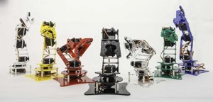 HEW-DV4 a lasercut desktop robot arm
