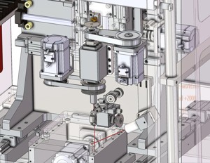 industrial 3D model CNC machining machine