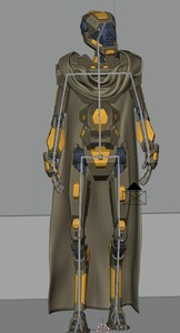 Realistic Metal Robot - Dorid Rigged Ready for Animation