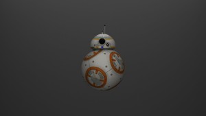 BB-8 Droid 3D Model Textured and Rigged