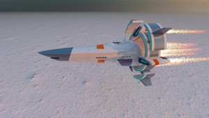 Futuristic 3D Space Ship 2023  2024 Model Fly vehicle