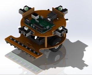 Line follower robot Solid...