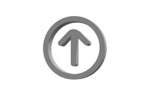 3d arrow circle up