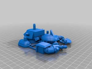 SD CHAR ZAKU II MOVING MONO-EYE GUNDAM GUNPLA 3D PRINT