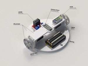 Bluetooth Robot with Mobile App command