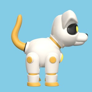 Plastic cute robot dog toy 