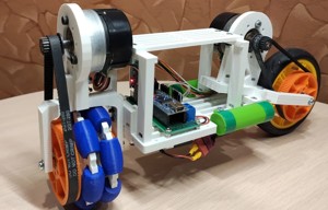 Self balancing bike with omni wheel