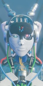 Futuristic Female Robot