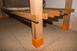 Shoe rack legs extension