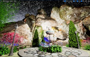 Garden scenery set
