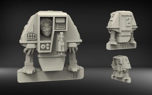 Silent Running Robot / Droid Cheryl ! - 28mm Wargames Mini