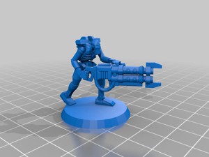 space skeleton robot warrior