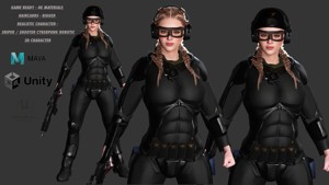 AAA 3D REALISTIC CHARACTER - CYBERPUNK ROBOTIC SCIFI SHOOTER