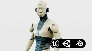 ANDROID M-3000  Rigged for Unreal Engine - Unity - MIXAMO 
